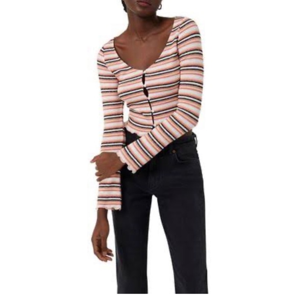 French Connection Tops - Saydie jersey cropped cardigan top French Connection